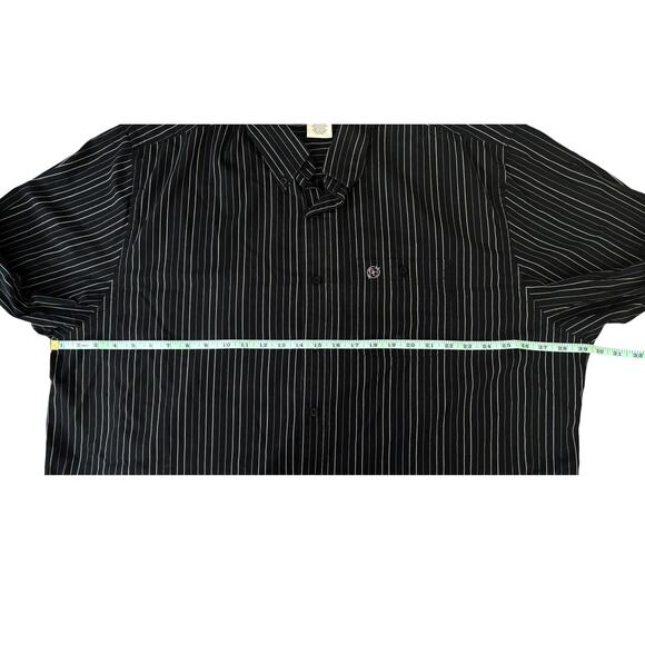 Gunnison Creek Outfitters Black Striped Button-Down Mens Size 2XLT - Picture 5 of 7